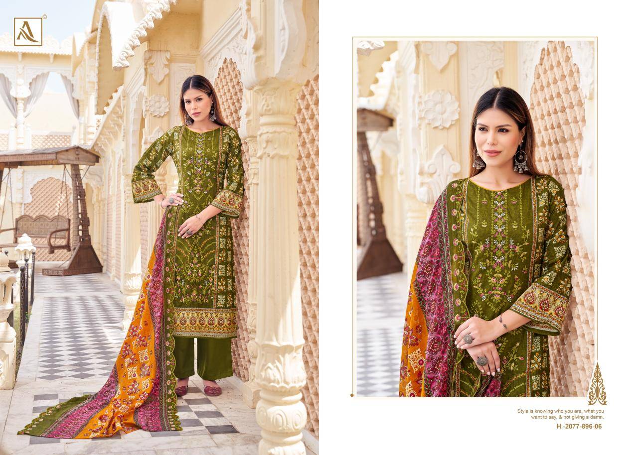 Alok suit bin saeed-12 Designer dress materials wholesale
